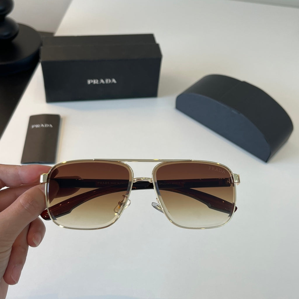 Prada Polarized Fashion Brown Lens Sunglasses for Men - 432136 - detail image 5