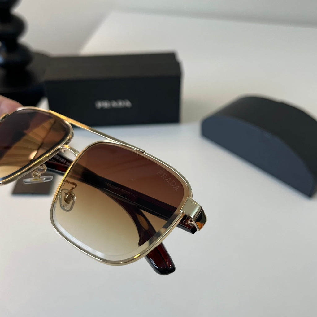 Prada Polarized Fashion Brown Lens Sunglasses for Men - 432136 - detail image 6