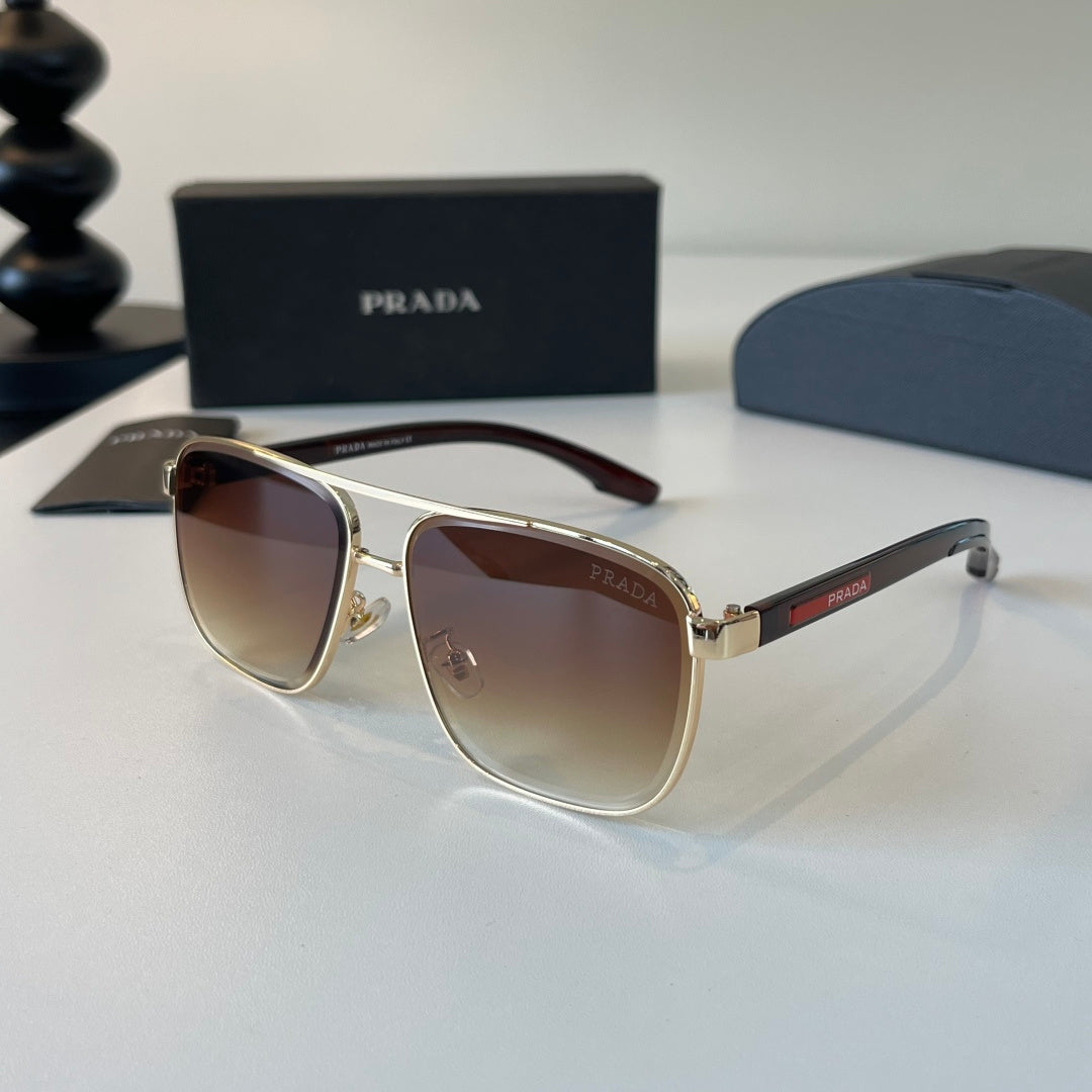 Prada Polarized Fashion Brown Lens Sunglasses for Men - 432136 - detail image 3