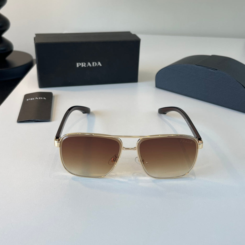 Prada Polarized Fashion Brown Lens Sunglasses for Men - 432136 - detail image 2
