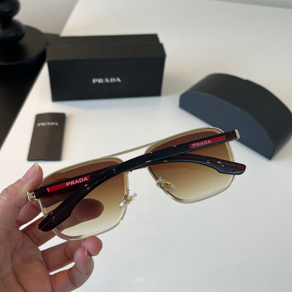 Prada Polarized Fashion Brown Lens Sunglasses for Men - 432136 - detail image 8