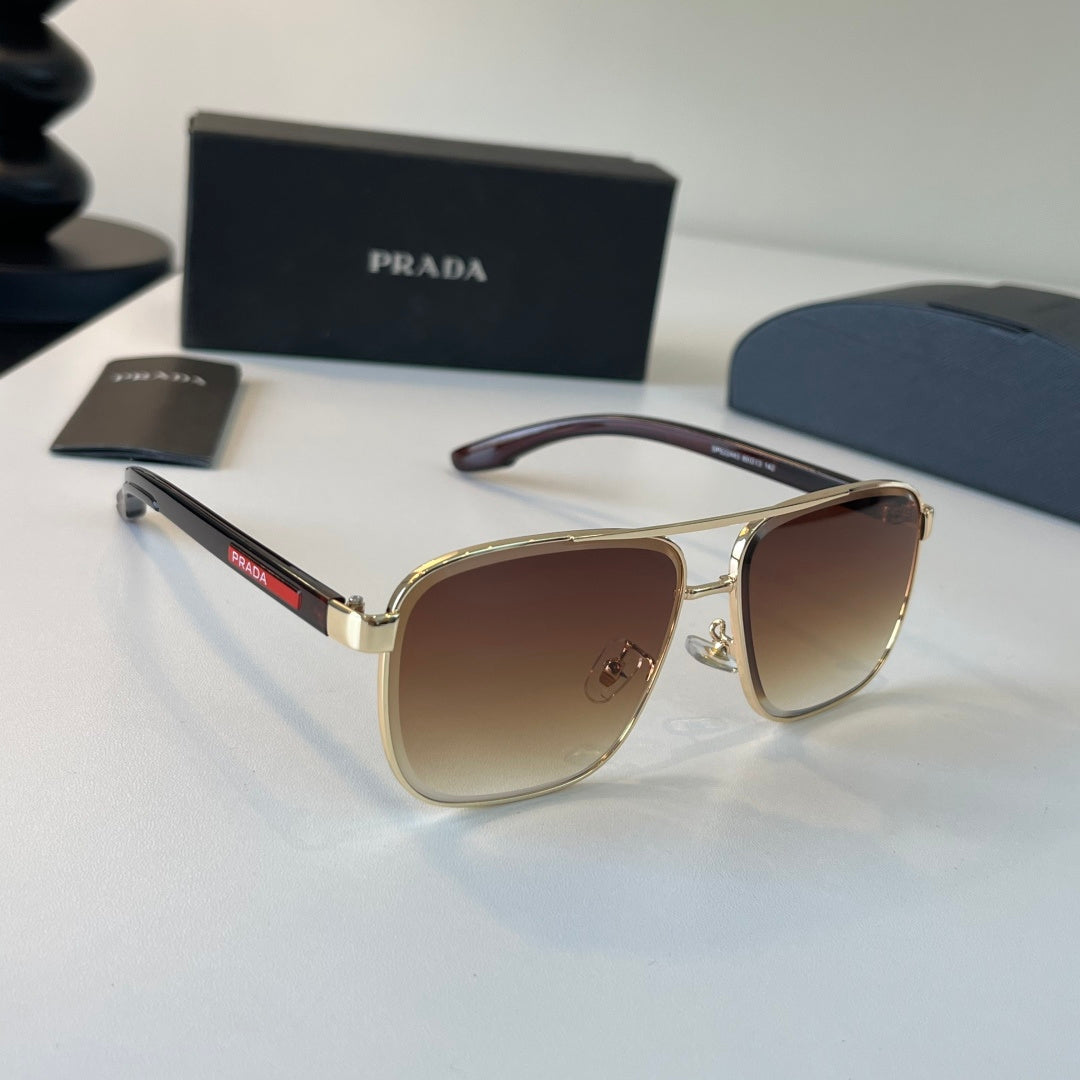 Prada Polarized Fashion Brown Lens Sunglasses for Men - 432136