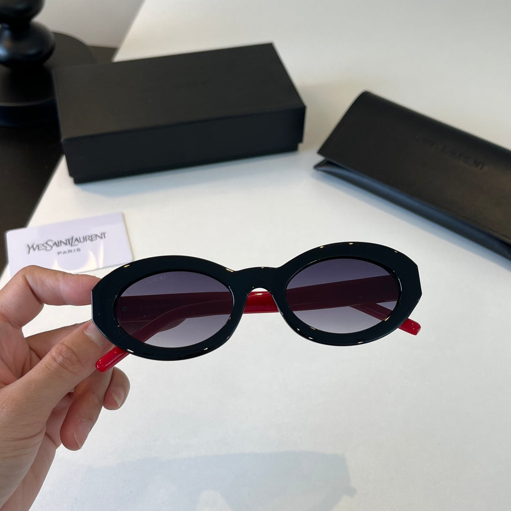Saint Laurent Cat-Eye Silver Lens Sunglasses for Men & Women - detail image 5