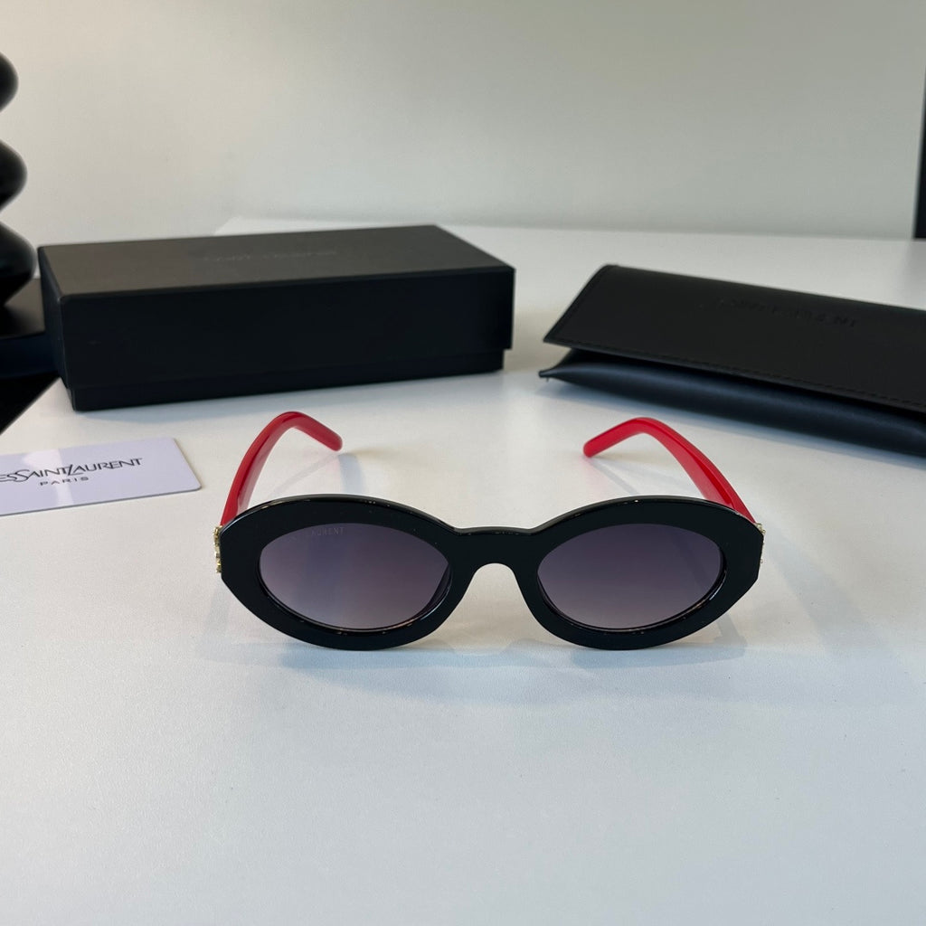 Saint Laurent Cat-Eye Silver Lens Sunglasses for Men & Women - detail image 2