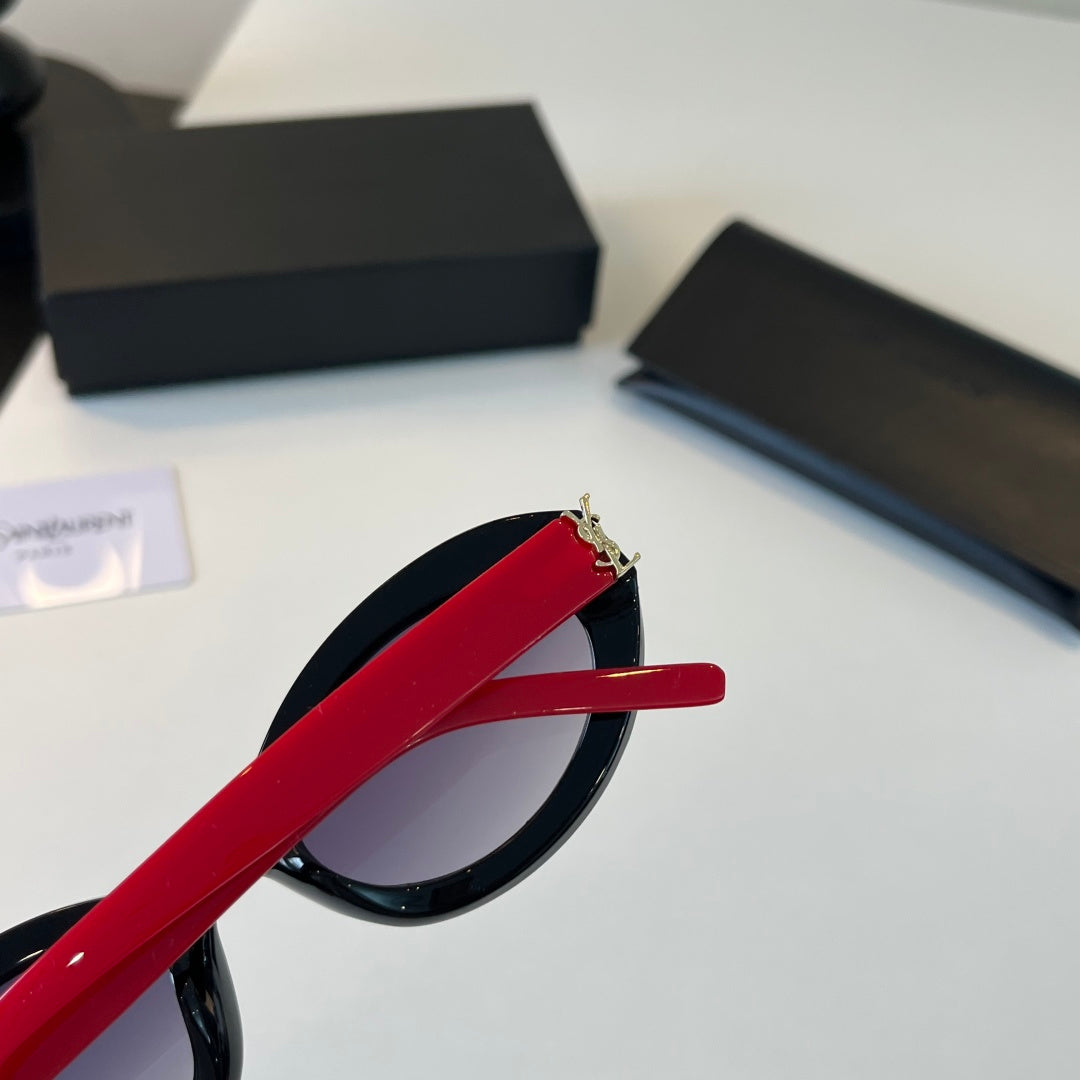 Saint Laurent Cat-Eye Silver Lens Sunglasses for Men & Women - 431896 - detail image 6