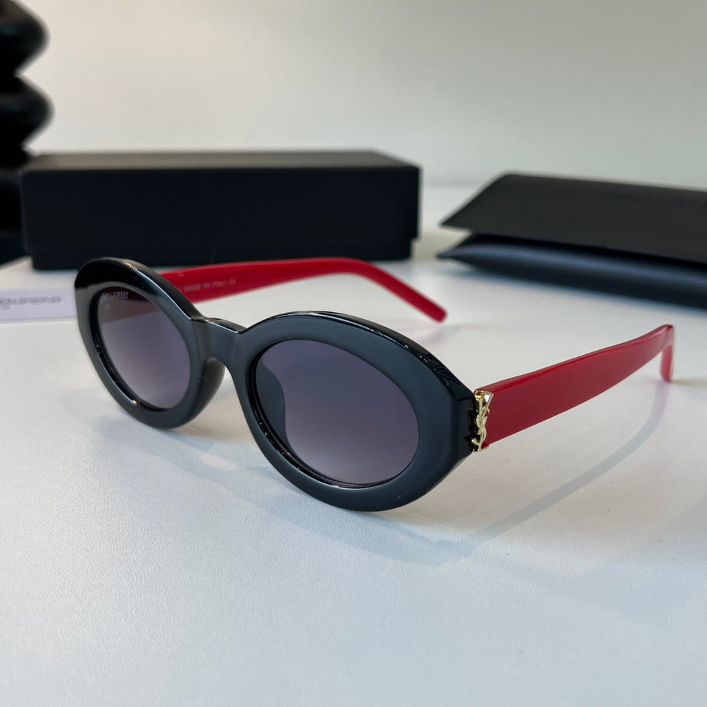 Saint Laurent Cat-Eye Silver Lens Sunglasses for Men & Women - detail image 3