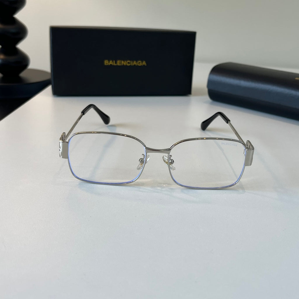 Balenciaga Rectangular Silver Lens Sunglasses for Men & Women - 358634 - detail image 2