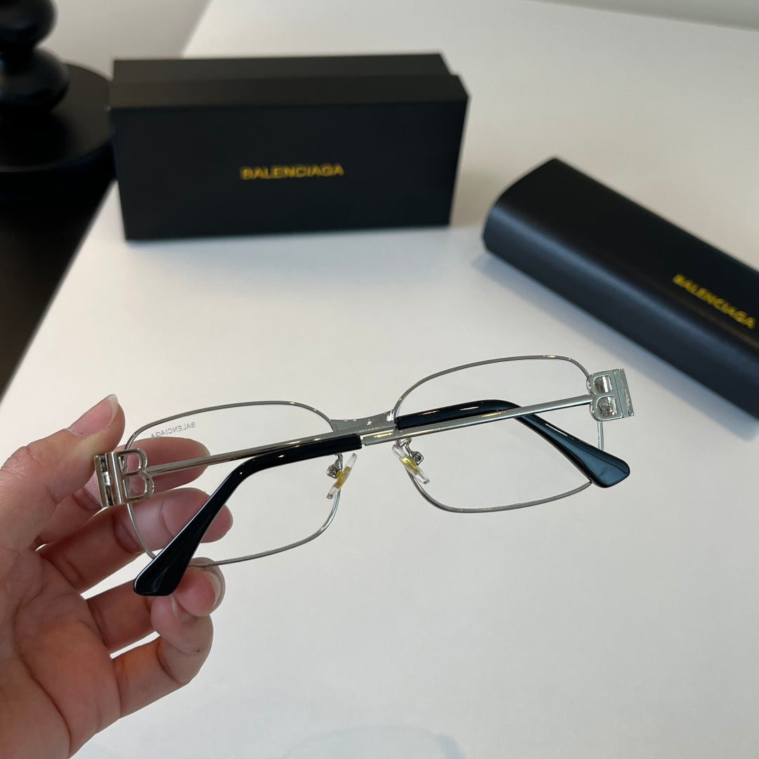 Balenciaga Rectangular Silver Lens Sunglasses for Men & Women - 358634 - detail image 8