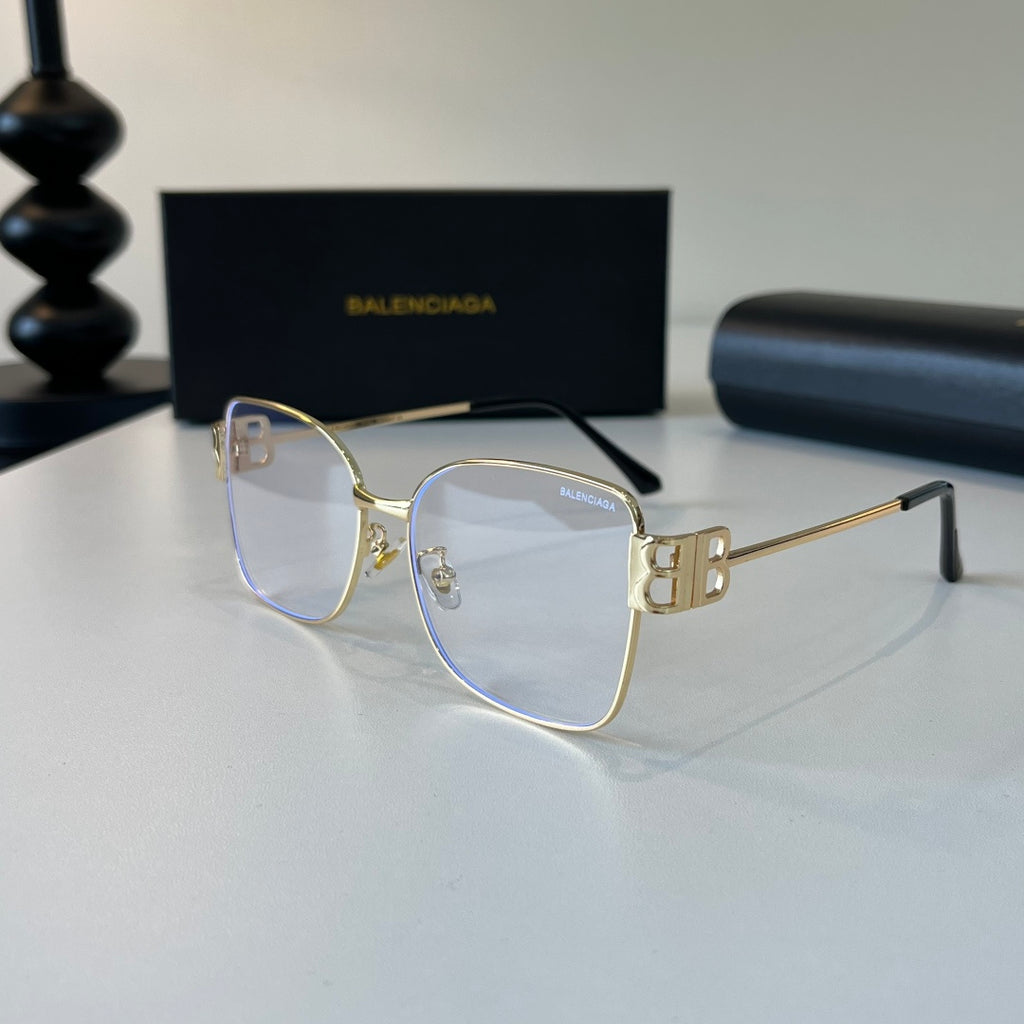 Balenciaga Rectangular Silver Lens Sunglasses for Men & Women - 358635 - detail image 3