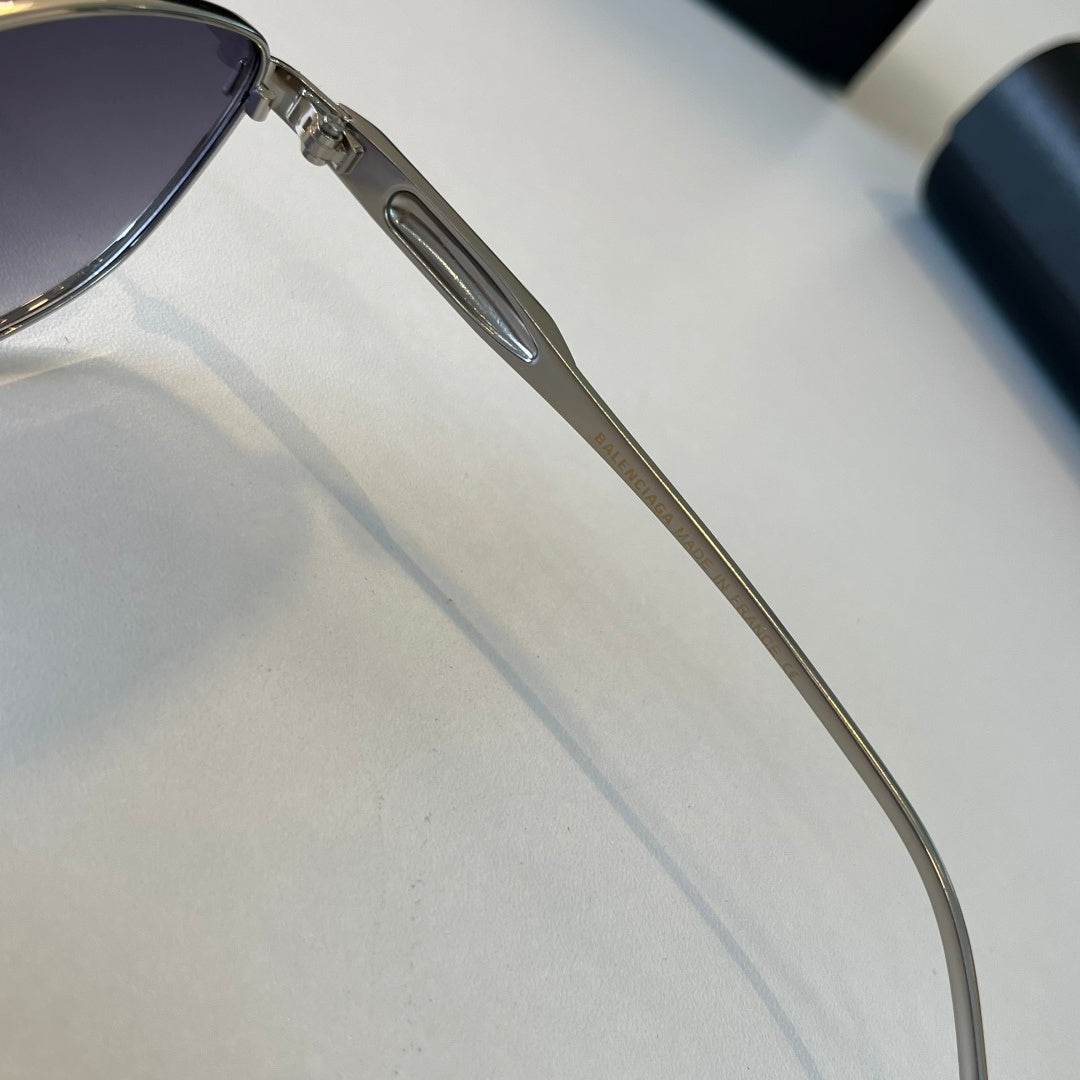 Balenciaga Rectangular Silver Lens Sunglasses for Men & Women - 358636 - detail image 9
