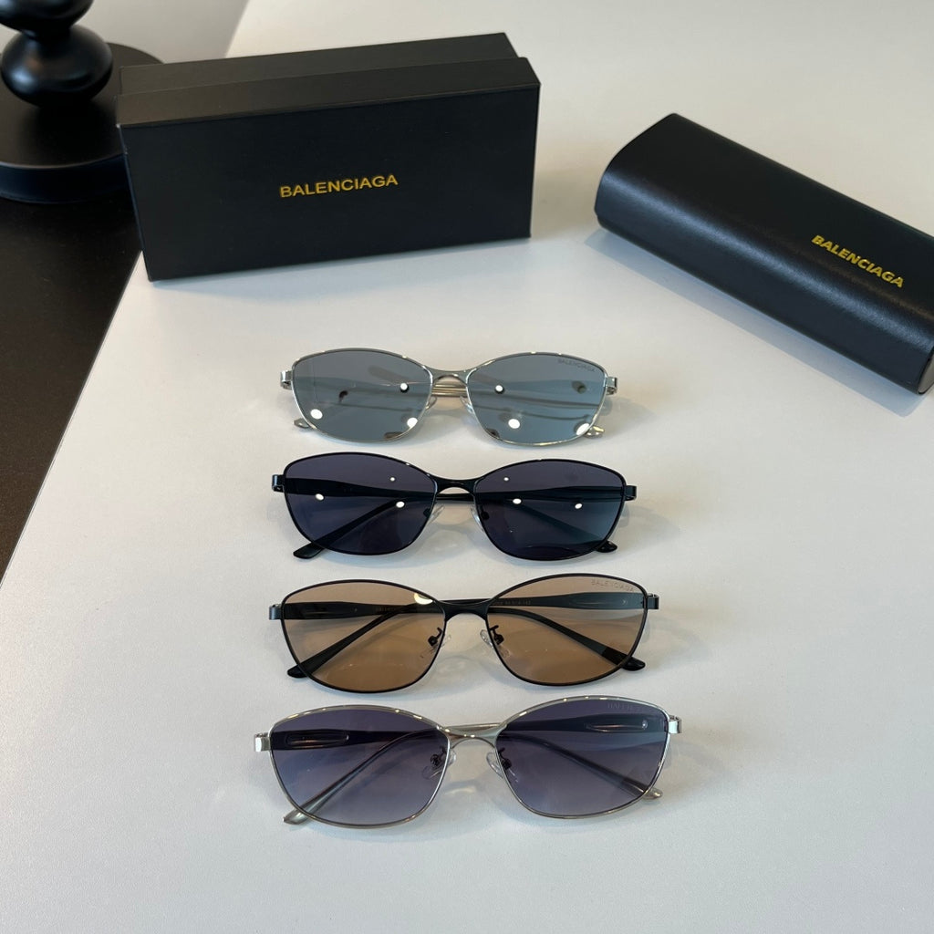 Balenciaga Rectangular Silver Lens Sunglasses for Men & Women - 466033 - detail image 11