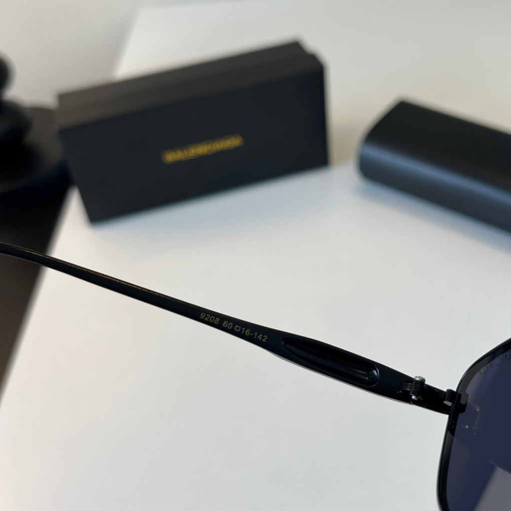 Balenciaga Rectangular Blue Lens Sunglasses for Men & Women - detail image 9
