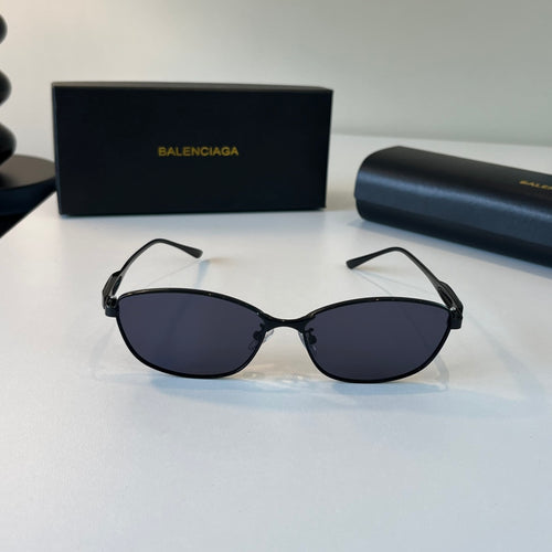 Balenciaga Rectangular Blue Lens Sunglasses for Men & Women - 358637 - detail image 2
