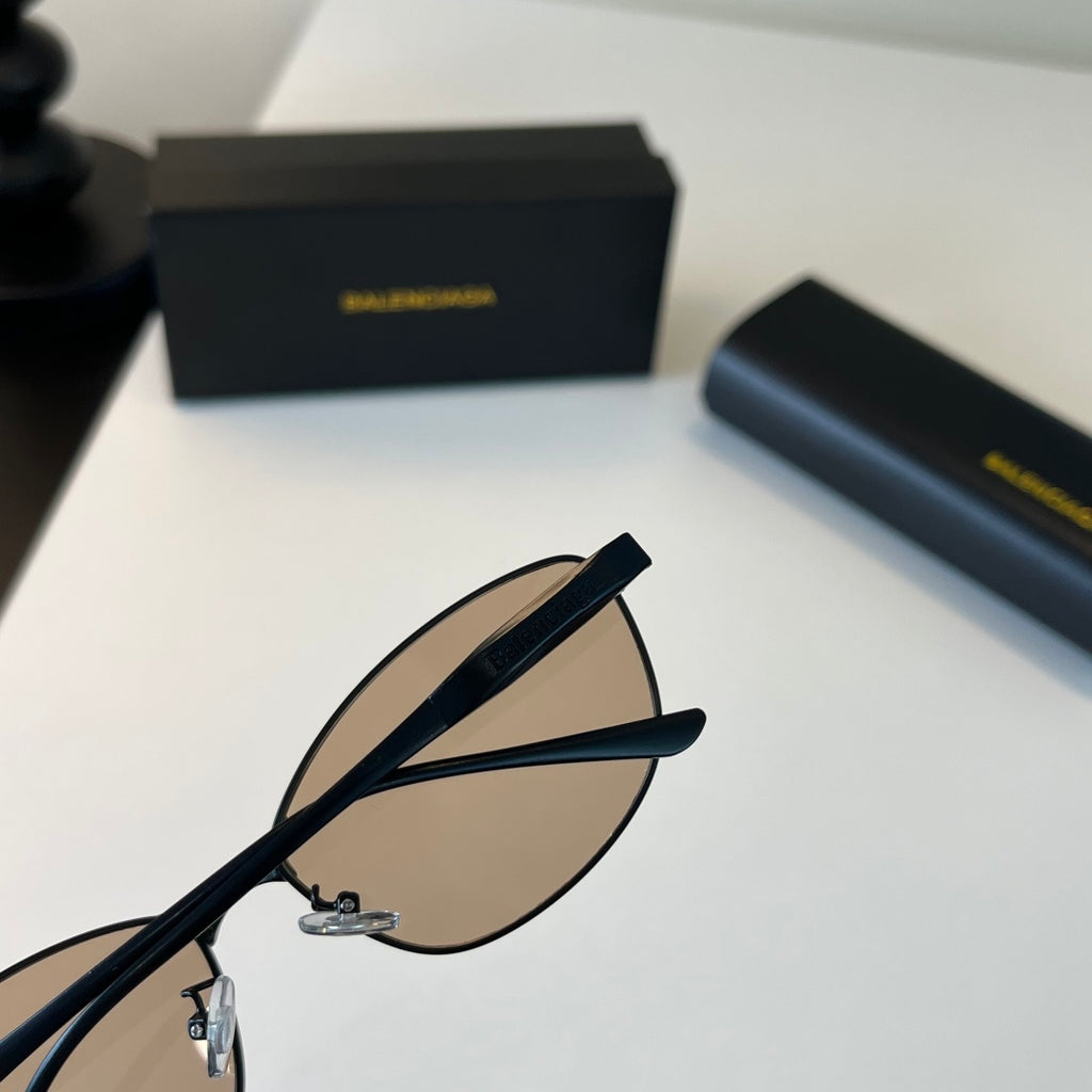 Balenciaga Rectangular Brown Lens Sunglasses for Men & Women - 358638 - detail image 7