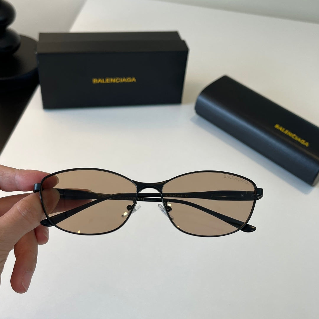 Balenciaga Rectangular Brown Lens Sunglasses for Men & Women - 466032 - detail image 5