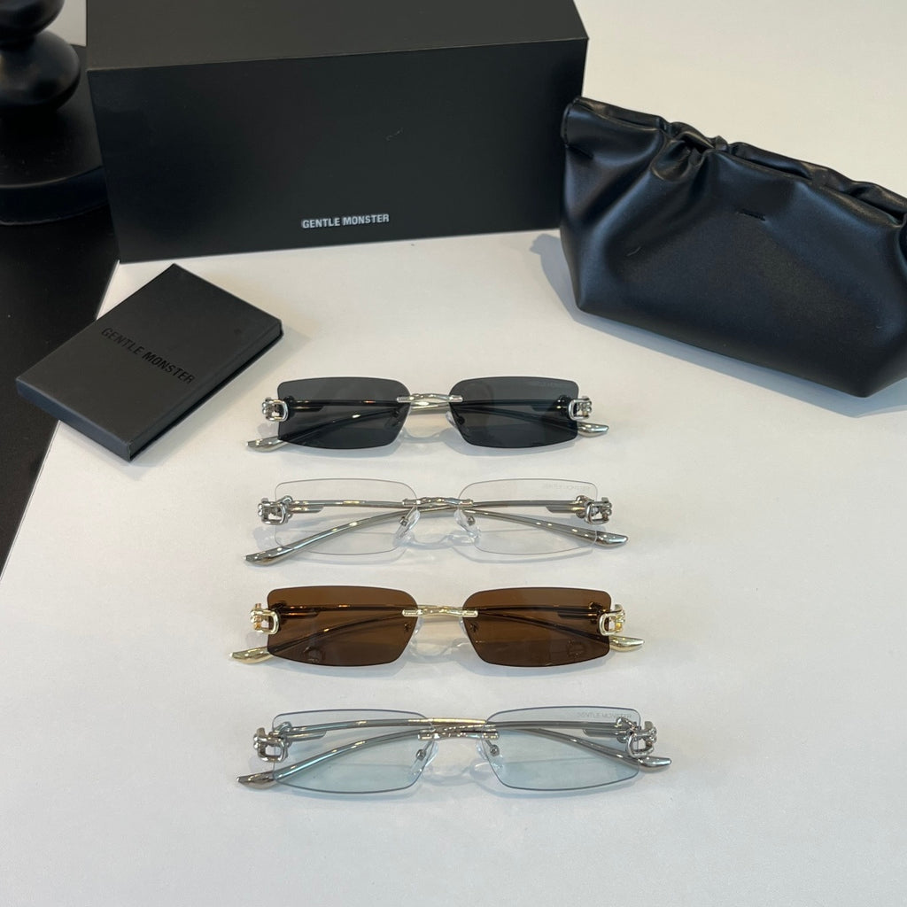 Gentle Monster Fashion Silver Lens Sunglasses for Men & Women - 416448 - detail image 11