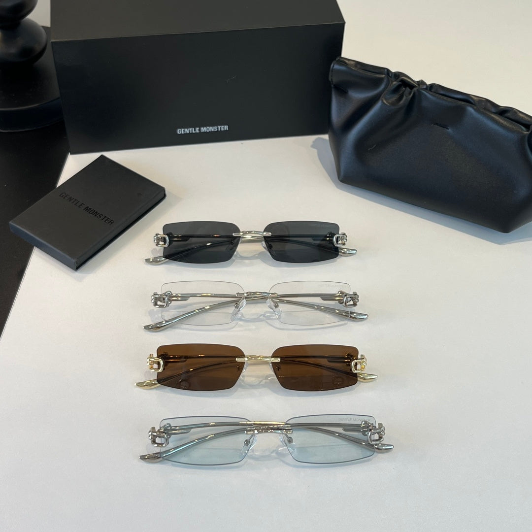 Gentle Monster Fashion Silver Lens Sunglasses for Men & Women - 416448 - detail image 11