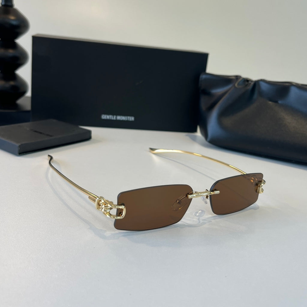 Gentle Monster Fashion Brown Lens Sunglasses for Men & Women - 416449