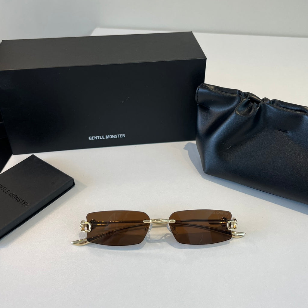 Gentle Monster Fashion Brown Lens Sunglasses for Men & Women - 416449 - detail image 5