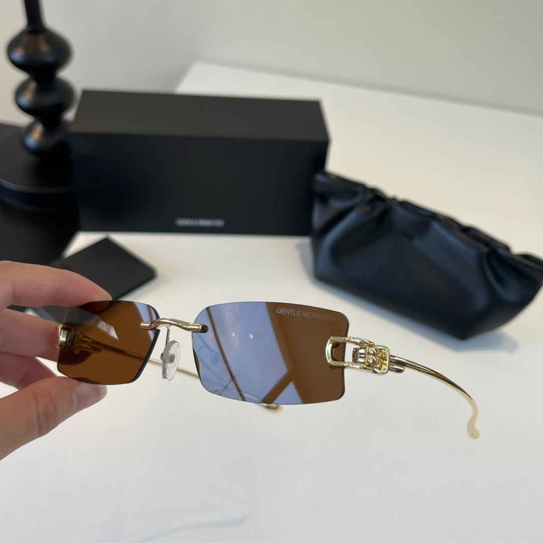 Gentle Monster Fashion Brown Lens Sunglasses for Men & Women - 416449 - detail image 4