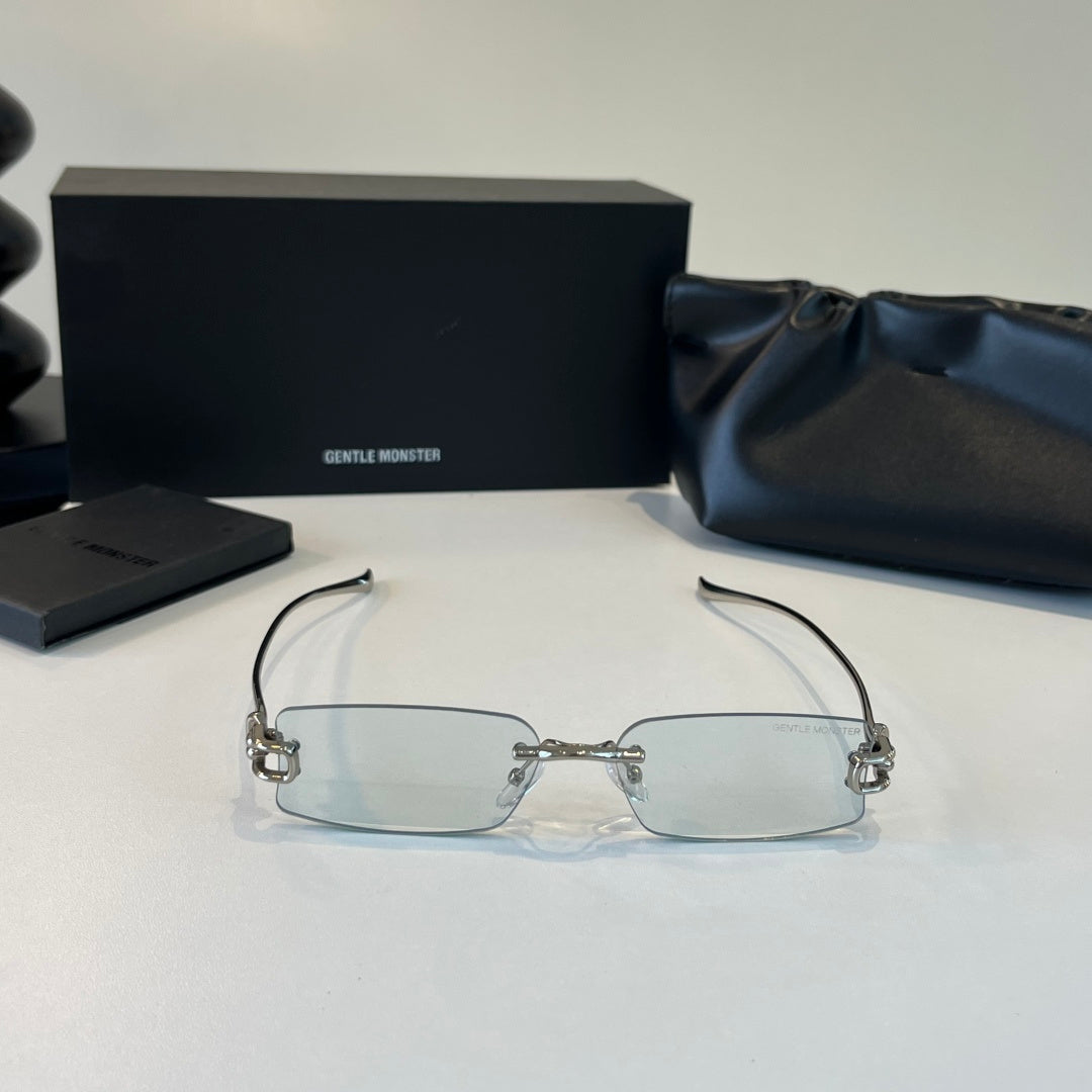 Gentle Monster Fashion Silver Lens Sunglasses for Men & Women - 488019 - detail image 2