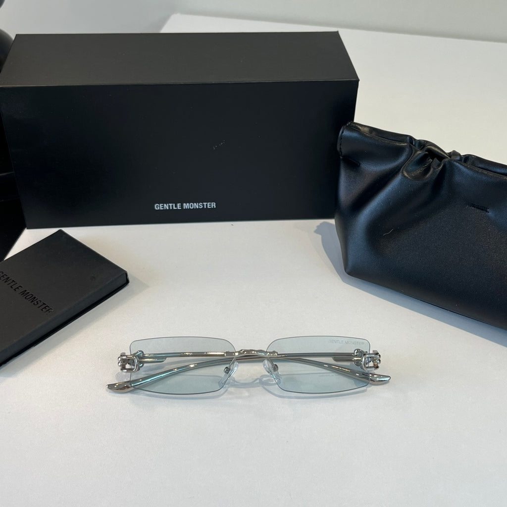 Gentle Monster Fashion Silver Lens Sunglasses for Men & Women - 372616 - detail image 5