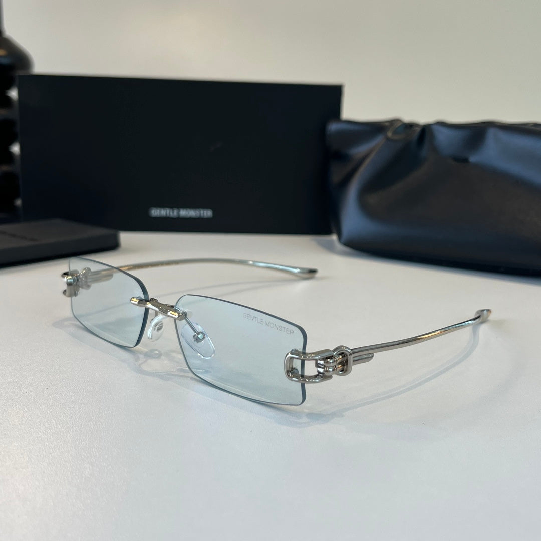Gentle Monster Fashion Silver Lens Sunglasses for Men & Women - 488019 - detail image 3