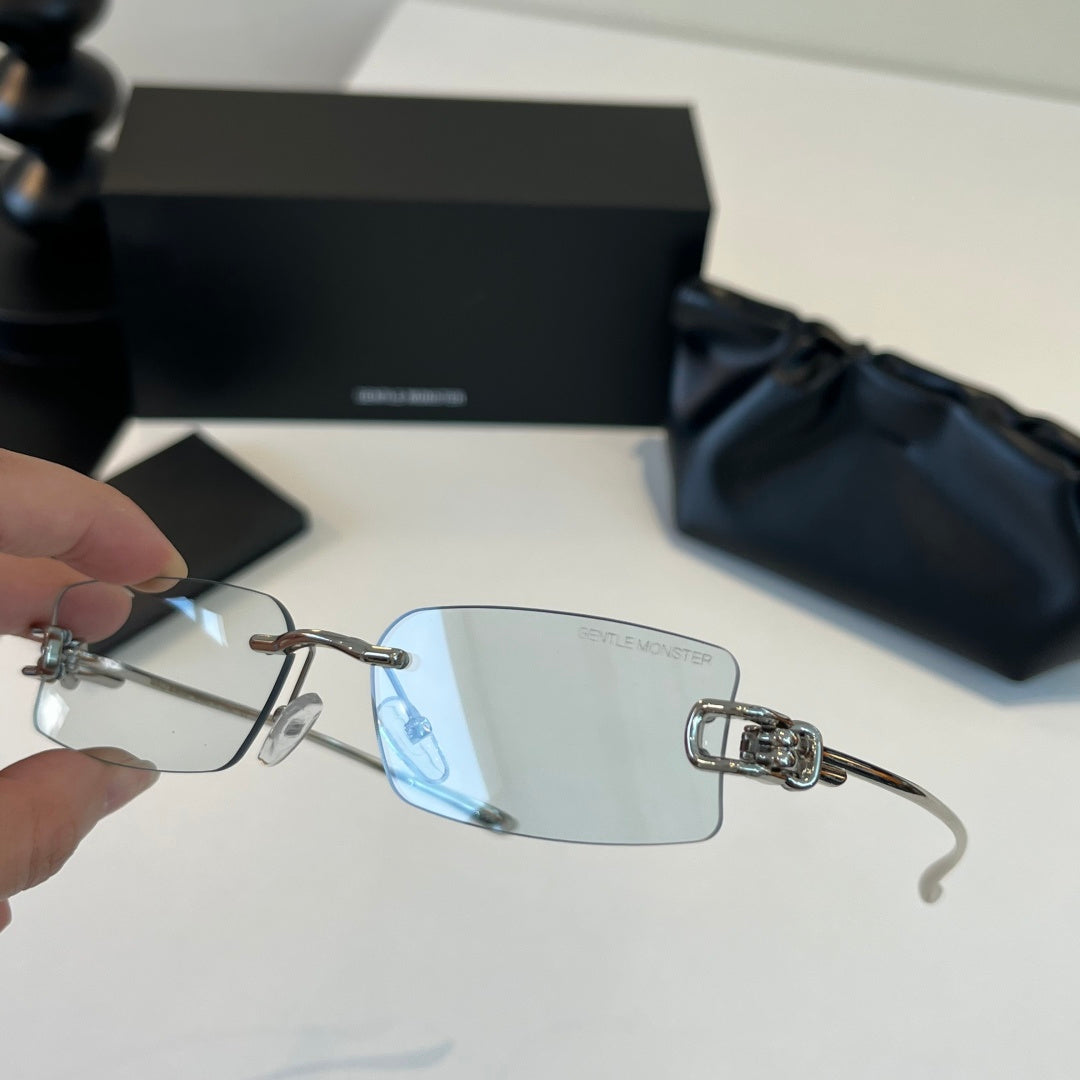 Gentle Monster Fashion Silver Lens Sunglasses for Men & Women - 416450 - detail image 4