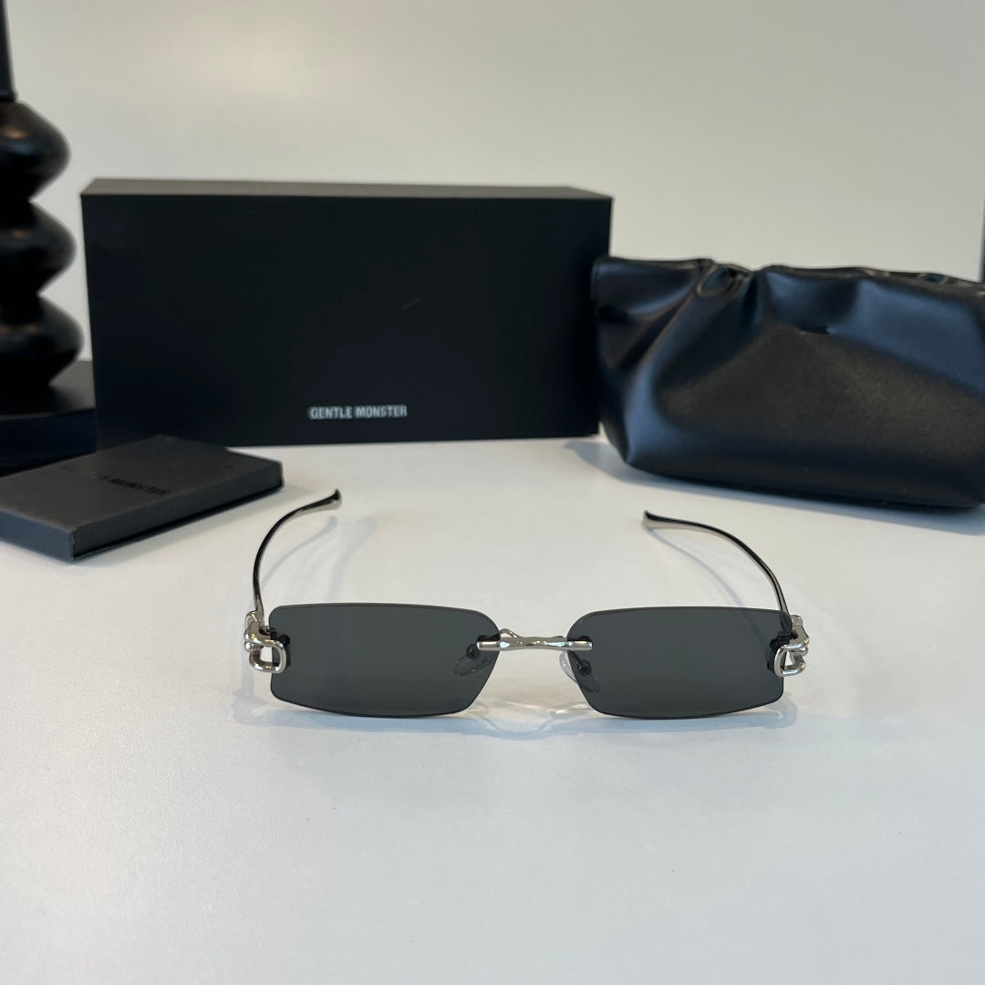 Gentle Monster Fashion Silver Lens Sunglasses for Men & Women - 372617 - detail image 2