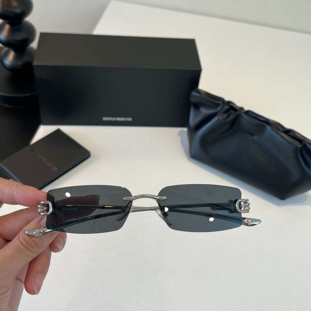 Gentle Monster Fashion Silver Lens Sunglasses for Men & Women - 372617 - detail image 5