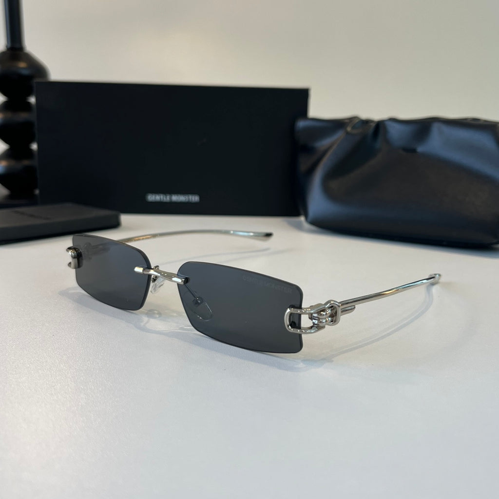 Gentle Monster Fashion Silver Lens Sunglasses for Men & Women - 432989 - detail image 3