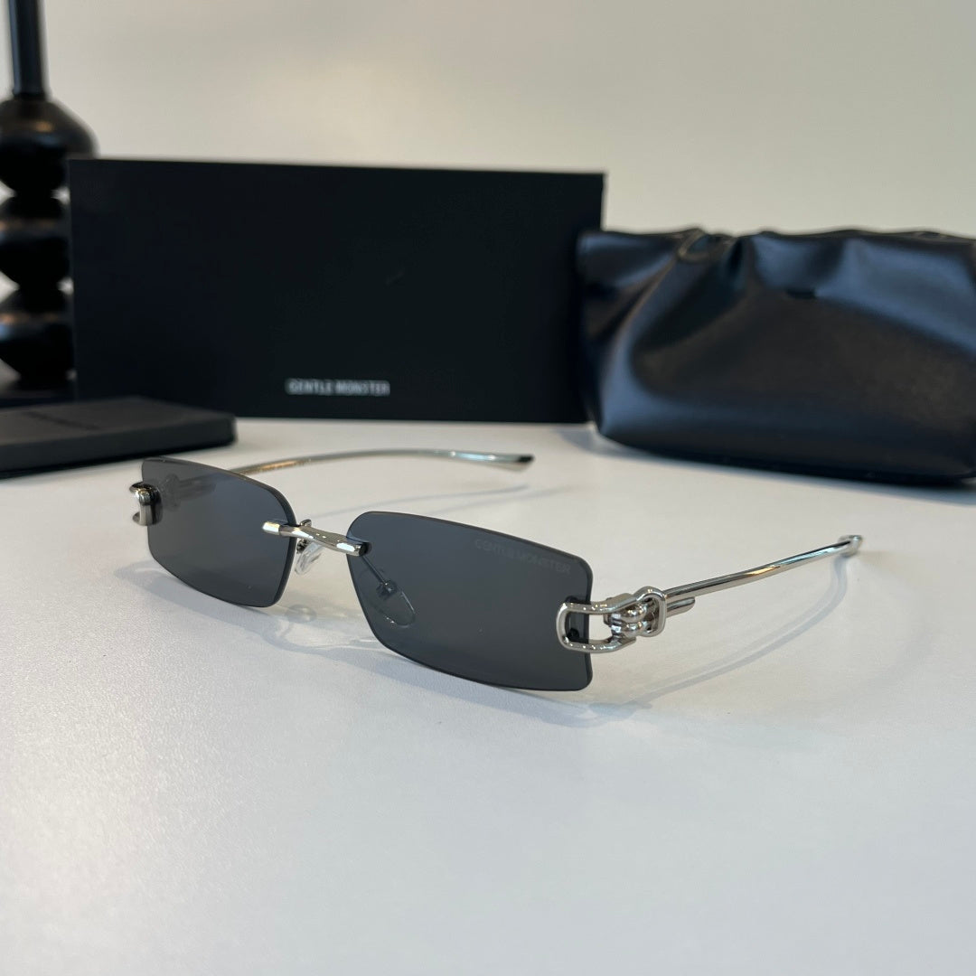 Gentle Monster Fashion Silver Lens Sunglasses for Men & Women - 432989 - detail image 3