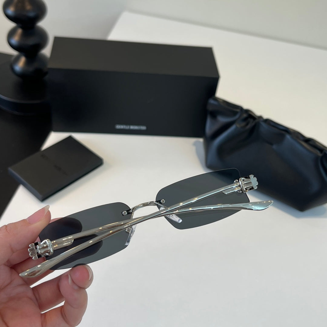 Gentle Monster Fashion Silver Lens Sunglasses for Men & Women - 372617 - detail image 8