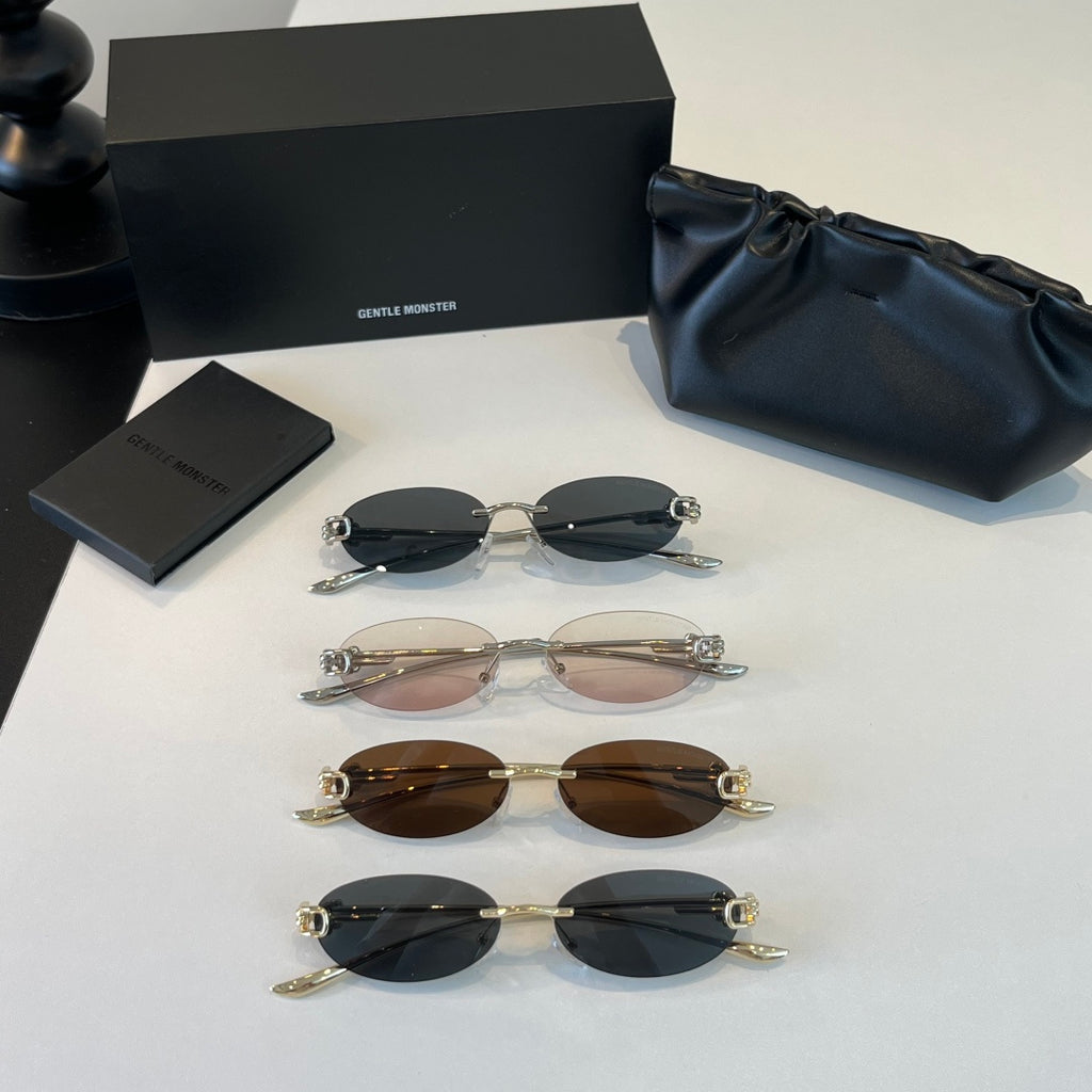 Gentle Monster Fashion Silver Lens Sunglasses for Men & Women - 372619 - detail image 11