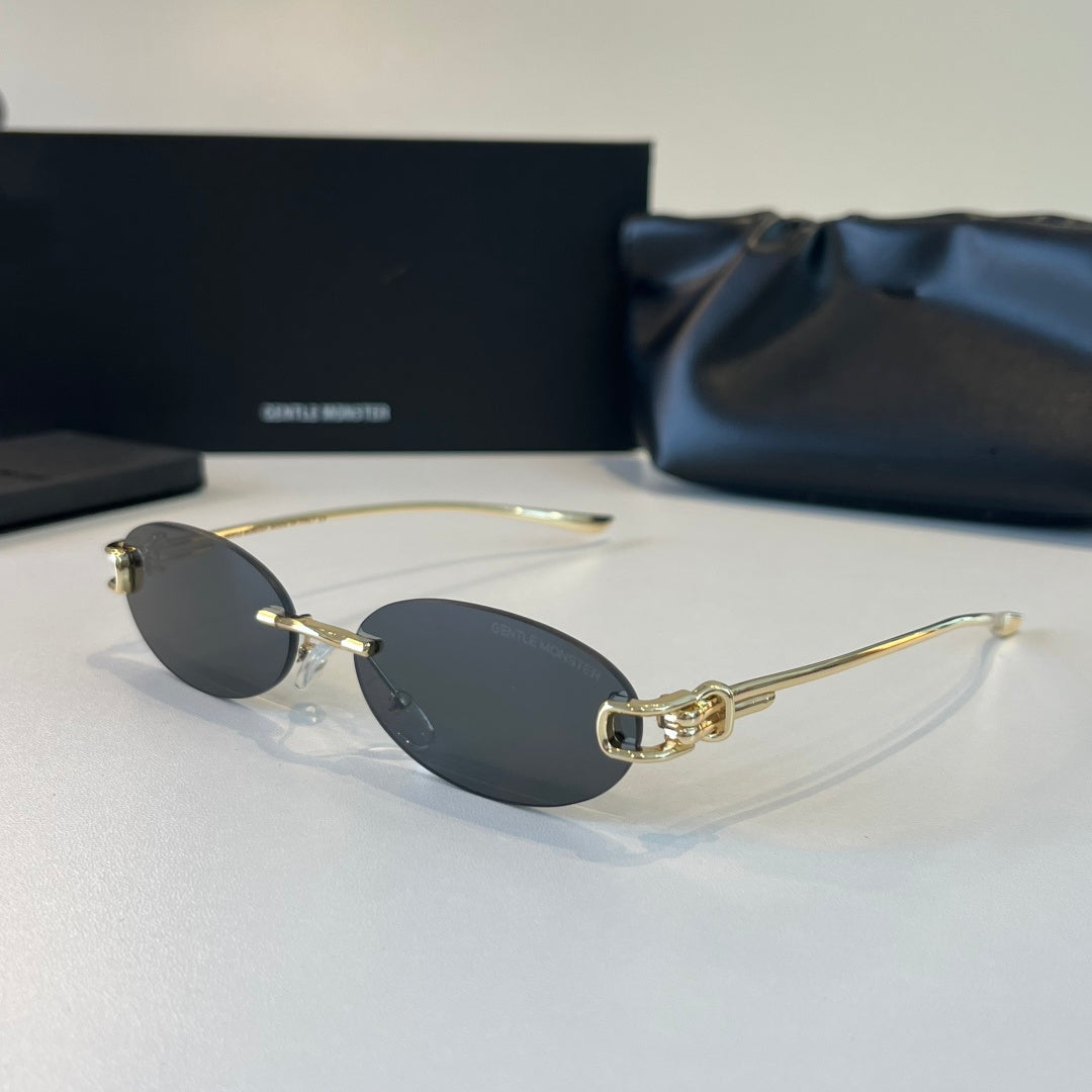 Gentle Monster Fashion Silver Lens Sunglasses for Men & Women - 372618 - detail image 3