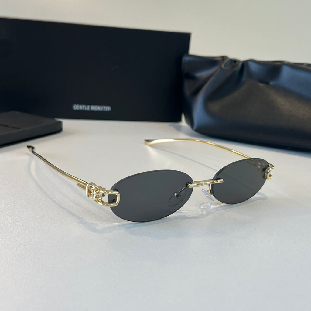 Gentle Monster Fashion Silver Lens Sunglasses for Men & Women - 372618