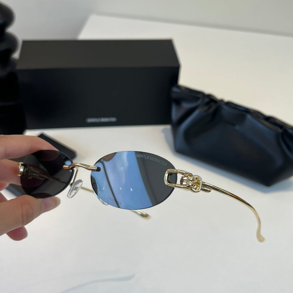 Gentle Monster Fashion Silver Lens Sunglasses for Men & Women - 372618 - detail image 9
