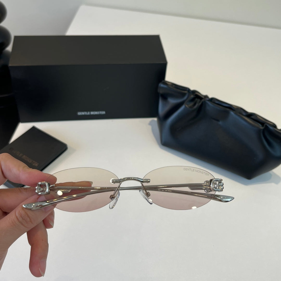 Gentle Monster Fashion Silver Lens Sunglasses for Men & Women - 372619 - detail image 5