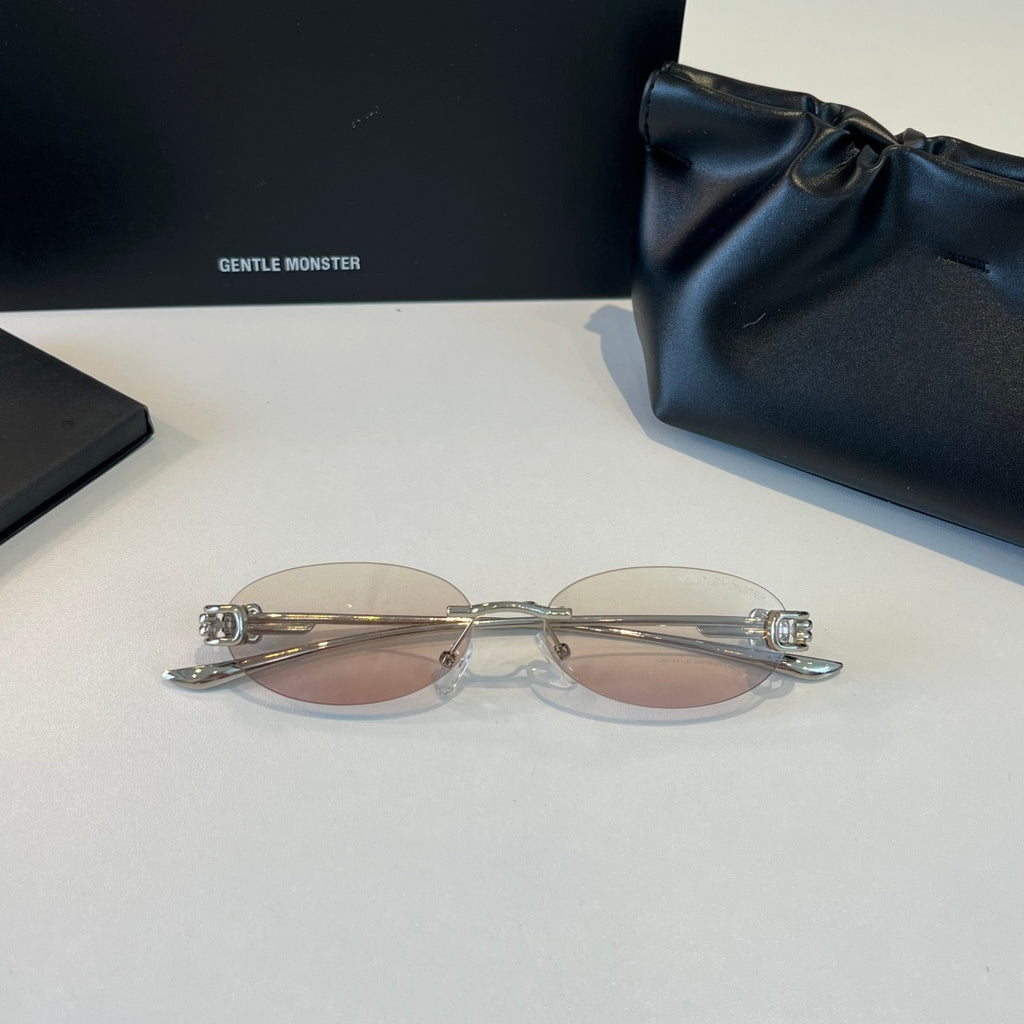 Gentle Monster Fashion Silver Lens Sunglasses for Men & Women - 372619 - detail image 4