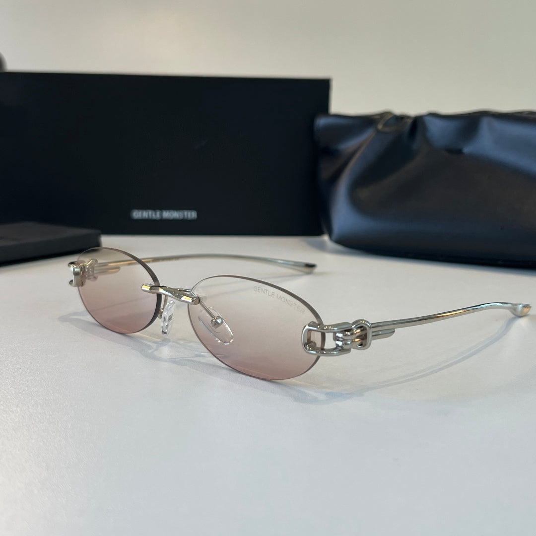 Gentle Monster Fashion Silver Lens Sunglasses for Men & Women - 372619 - detail image 3