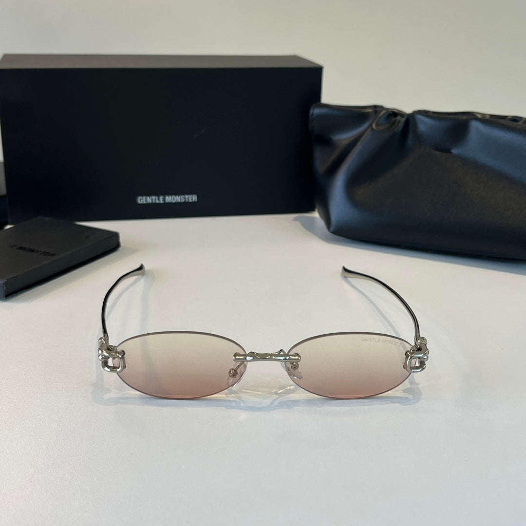 Gentle Monster Fashion Silver Lens Sunglasses for Men & Women - 488022 - detail image 2