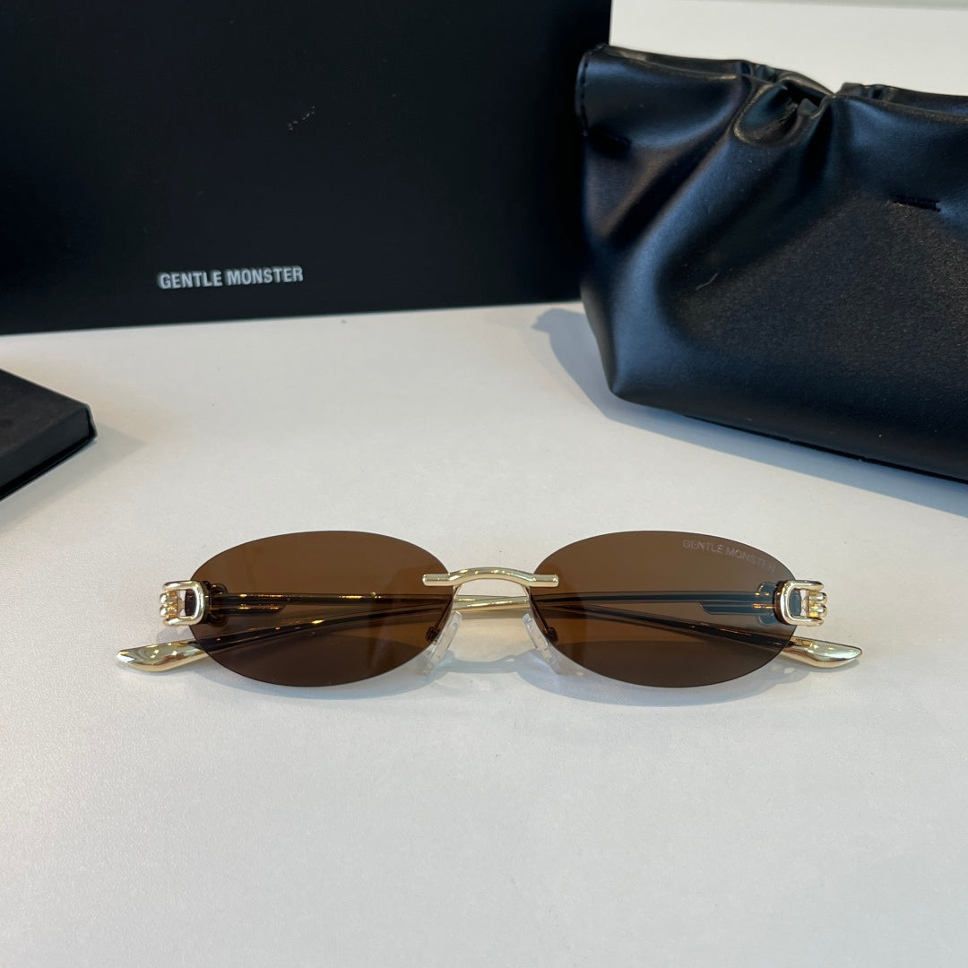 Gentle Monster Fashion Brown Lens Sunglasses for Men & Women - detail image 4