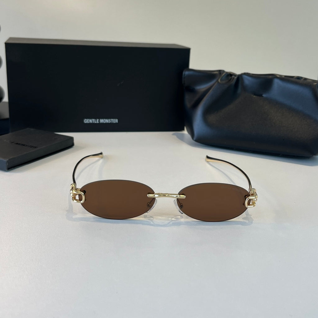 Gentle Monster Fashion Brown Lens Sunglasses for Men & Women - 432992