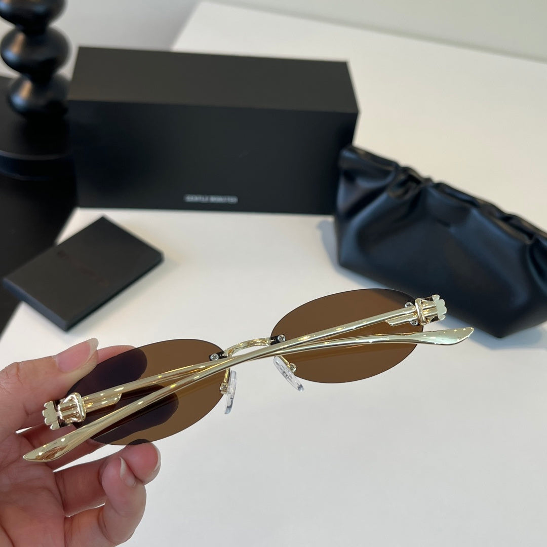 Gentle Monster Fashion Brown Lens Sunglasses for Men & Women - detail image 8