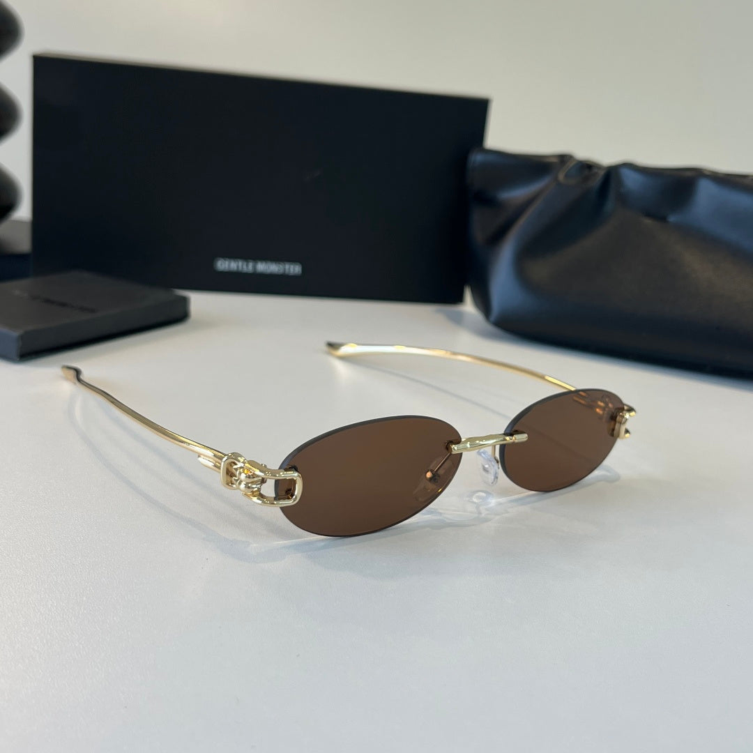 Gentle Monster Fashion Brown Lens Sunglasses for Men & Women - 432992 - detail image 2