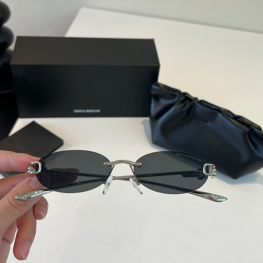Gentle Monster Fashion Silver Lens Sunglasses for Men & Women - detail image 5