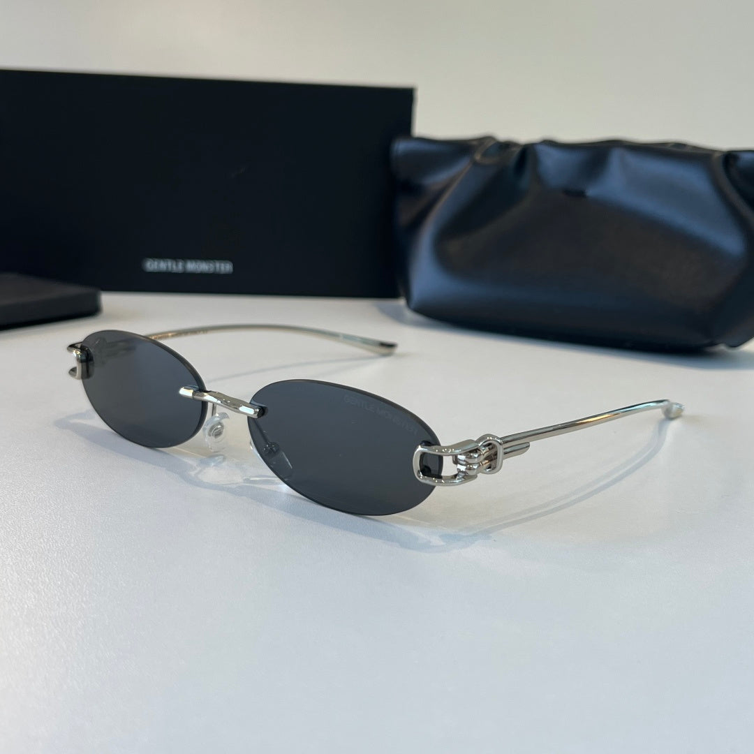 Gentle Monster Fashion Silver Lens Sunglasses for Men & Women - 432993 - detail image 3