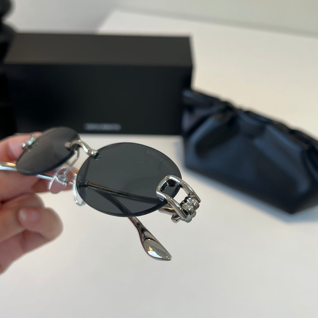 Gentle Monster Fashion Silver Lens Sunglasses for Men & Women - 372621 - detail image 6