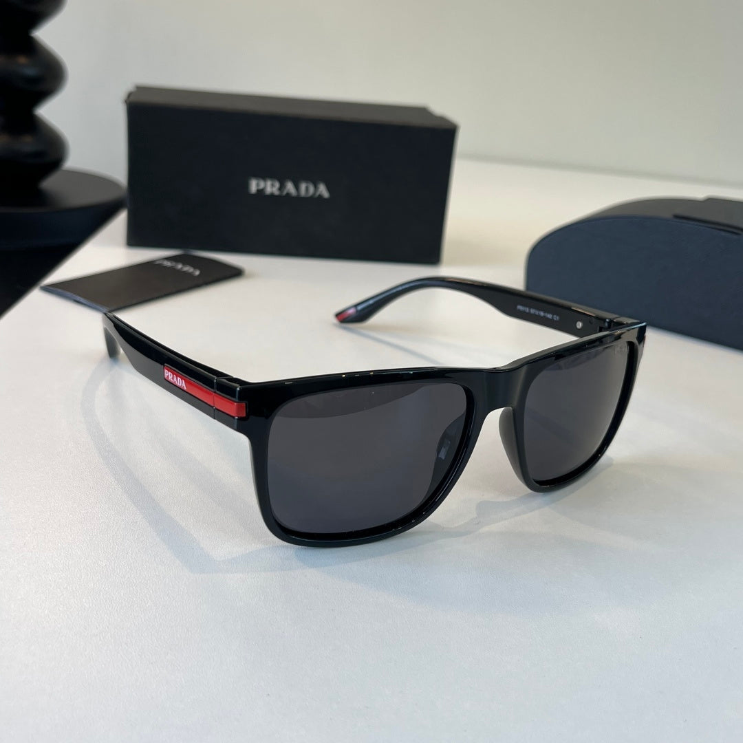 Prada Fashion Black Lens Sunglasses for Men - 432128