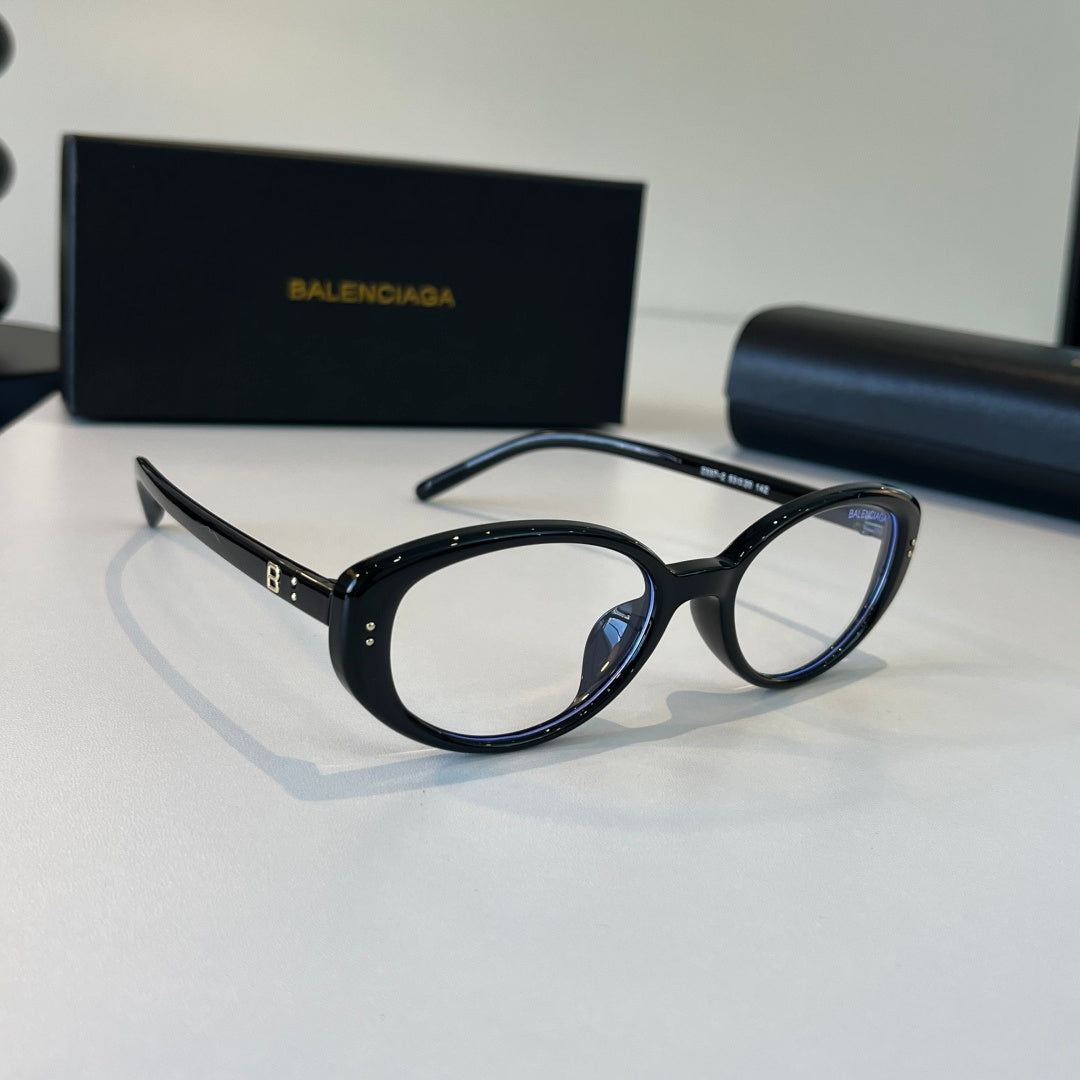Balenciaga Rectangular Silver Lens Sunglasses for Men & Women - 416123